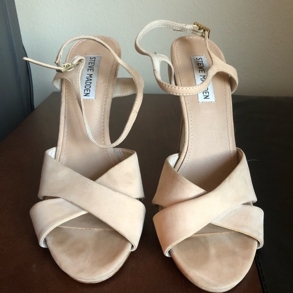 Steve Madden | Shoes | Steve Madden Nude Heels | Poshmark